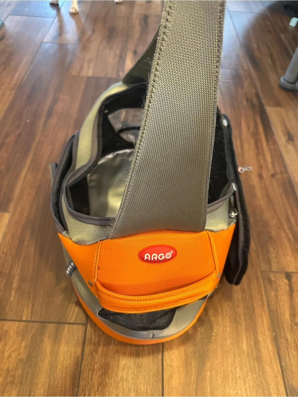 Argo Pet Airline TSA Approved Carrier Size Large Orange/Grey Great Condition